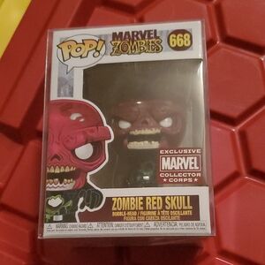 Marvel Zombie Red Skull #668 Exclusive Marvel Collector Corps Funkopop